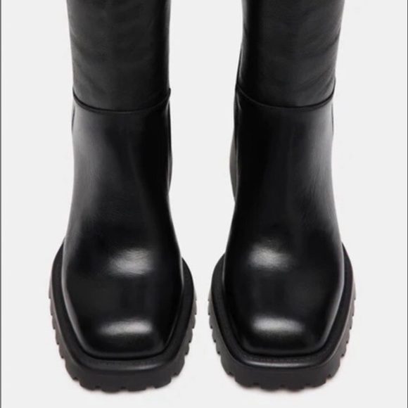 Steve Madden Women’s Violet Black Knee-High Tall Boots - Picture 5 of 14